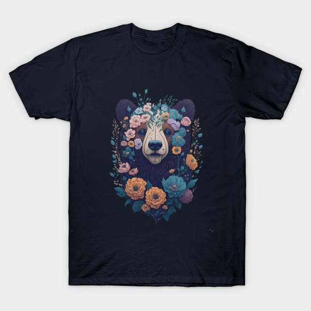 Bear Retro T-Shirt by Zaawely